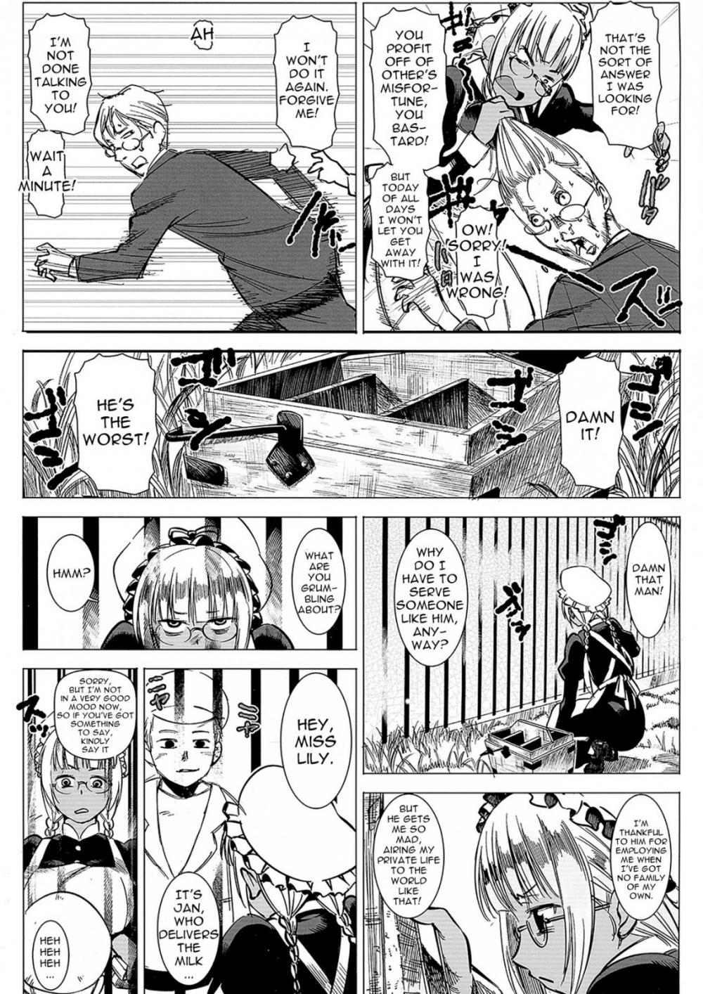 Hentai Manga Comic-Milk-spraying Creamy Brown Maid! Is She Stupid-Read-4